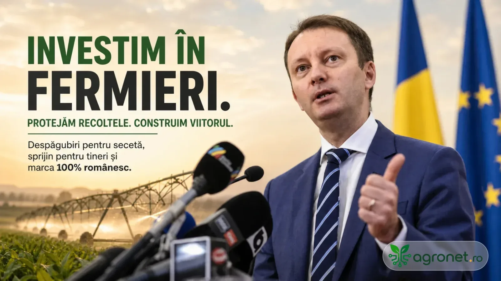 Siegfried Mureșan discută despre despăgubirile pentru secetă în agricultură.