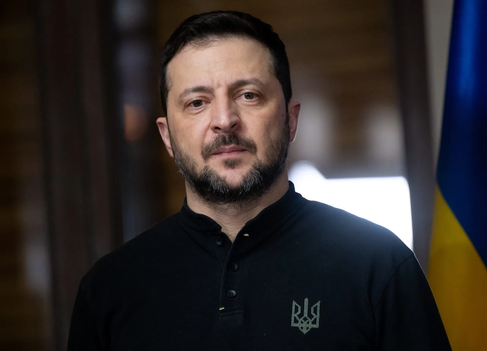 Volodimir Zelenski discutând despre avertizările timpurii la rachete.