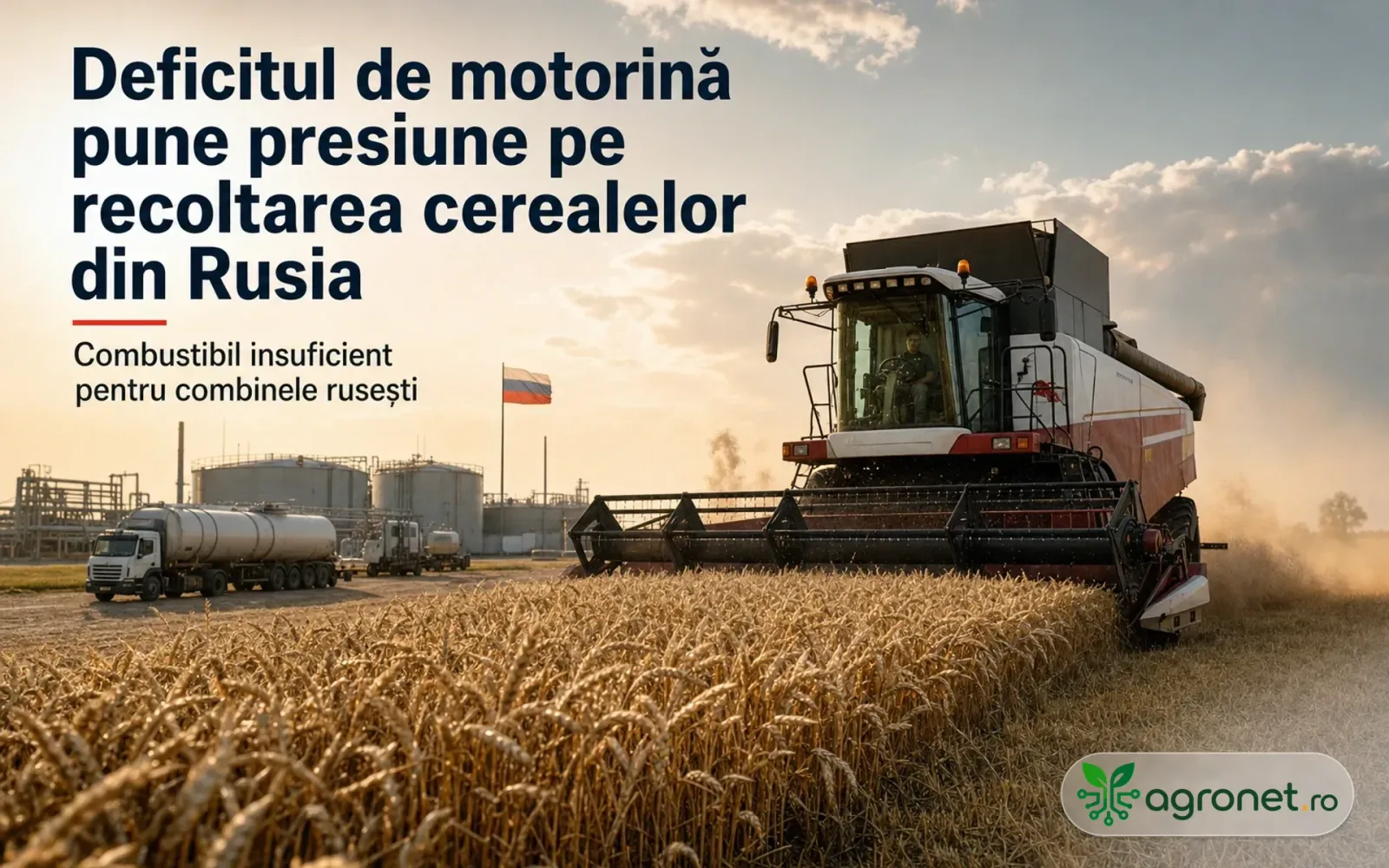 Deficitul de motorină afectează recoltarea cerealelor în Rusia, provocând întârzieri semnificative.