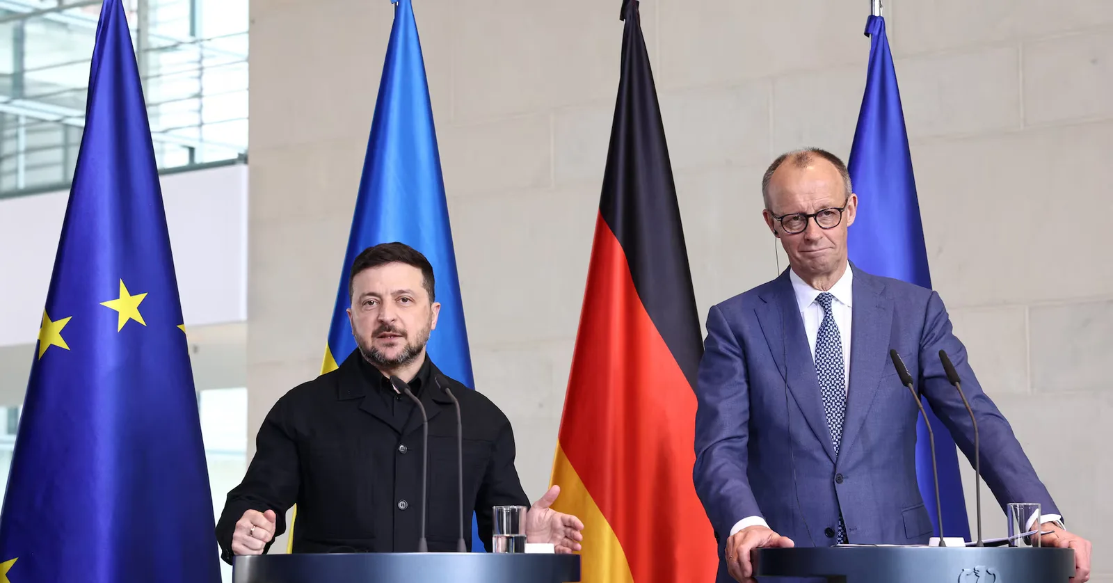 Friedrich Merz discută despre statutul Ucrainei în UE alături de liderul ucrainean.