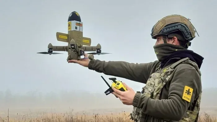 Zelenski discutând despre interceptorul de drone în Ucraina.