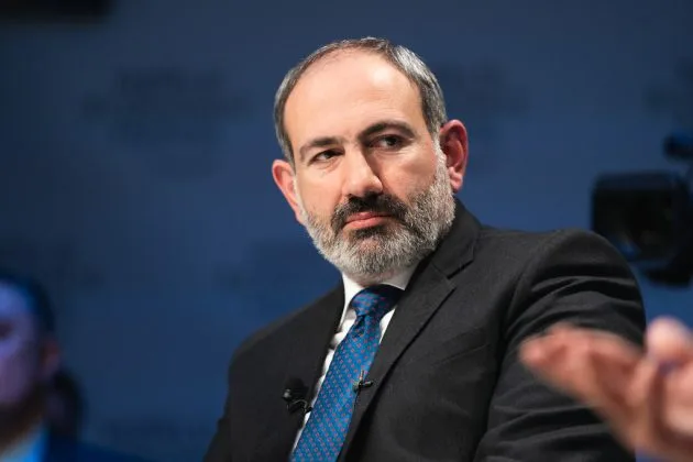 Nikol Pașinian discutând despre relațiile Armeniei cu Uniunea Europeană.