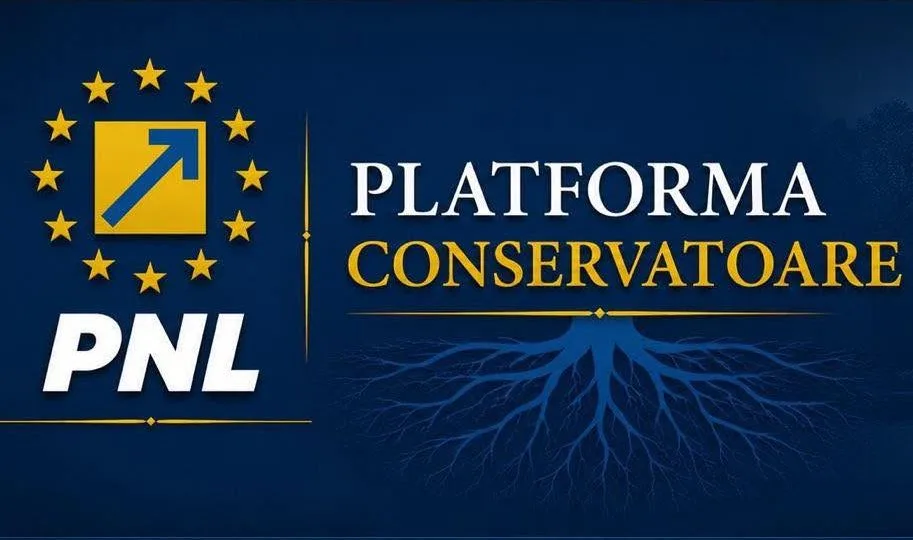 Logo-ul Platformei Conservatoare din PNL, simbolizând unitatea și identitatea liberal-conservatoare.