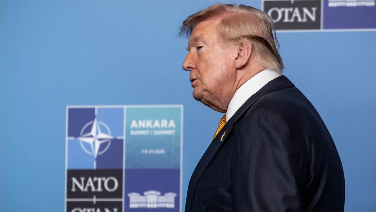 Donald Trump la summitul NATO, discutând despre securitate și amenințări.