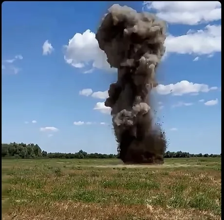Detonare controlată a unei drone în zona Plauru, județul Tulcea.
