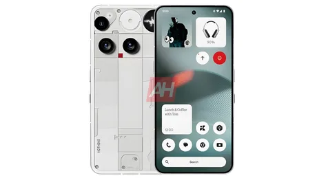 Smartphone Nothing Phone 4a cu un design modern și interfață atractivă.