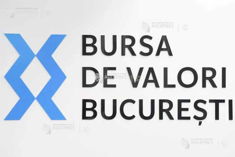 Logo-ul Bursei de Valori București pe un fundal alb.