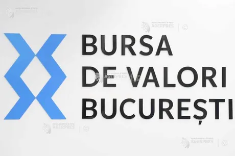 Logo-ul Bursei de Valori București pe un fundal alb.