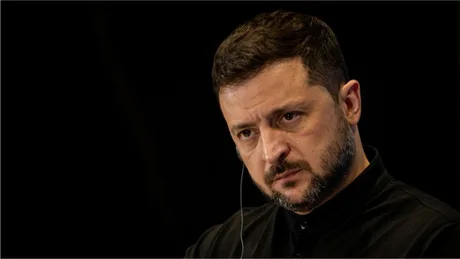 Volodimir Zelenski discutând despre armistițiul temporar în Ucraina.