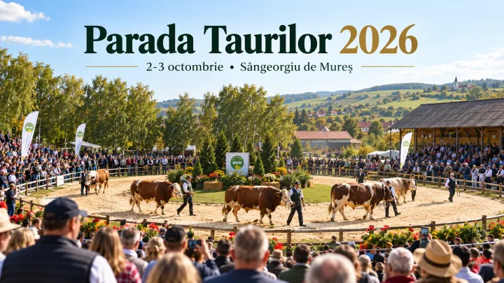 Eveniment dedicat tăurașilor Bălțată românească la Sângeorgiu de Mureș.