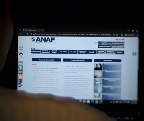 Pagina web ANAF cu informații despre rambursarea TVA și proceduri actualizate.