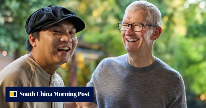 Tim Cook discută despre extinderea Apple în Guangdong.