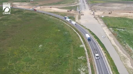 Trafic deviat pe rute alternative în Bacău din cauza lucrărilor la autostrada A7.