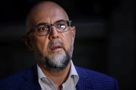 Kelemen Hunor discutând despre criza guvernamentală la Palatul Cotroceni.