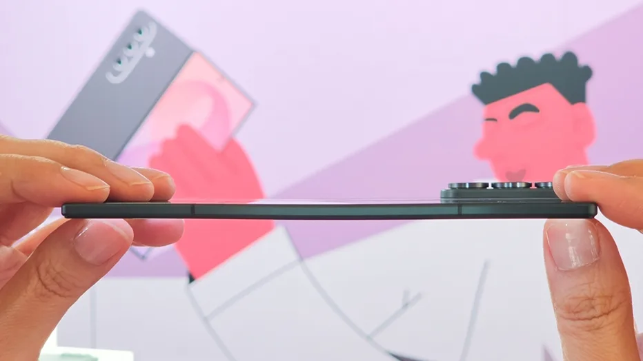 Samsung Galaxy Z Fold8, un telefon pliabil subțire și ușor, cu design modern.