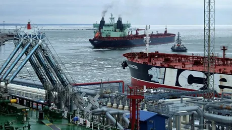 Vapor petrolier navigând în apropierea porturilor din Marea Baltică.