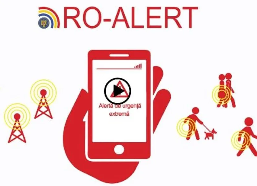 Avertizare RO-Alert pentru populația din Tulcea privind posibile obiecte căzute.