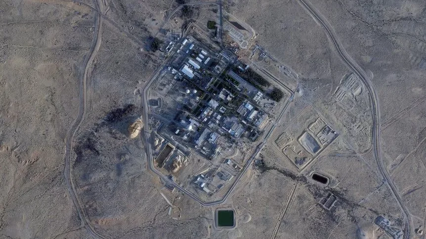 Instalația nucleară de la Dimona, situată în deșertul Negev.