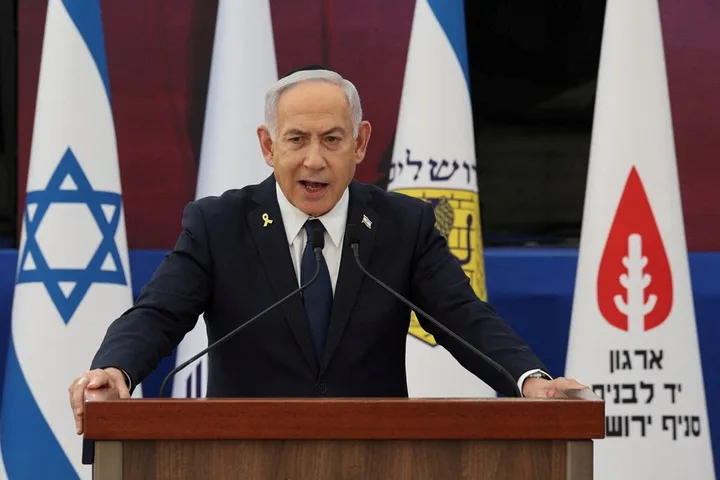 Premierul israelian discutând despre incidentul aviatic recent.