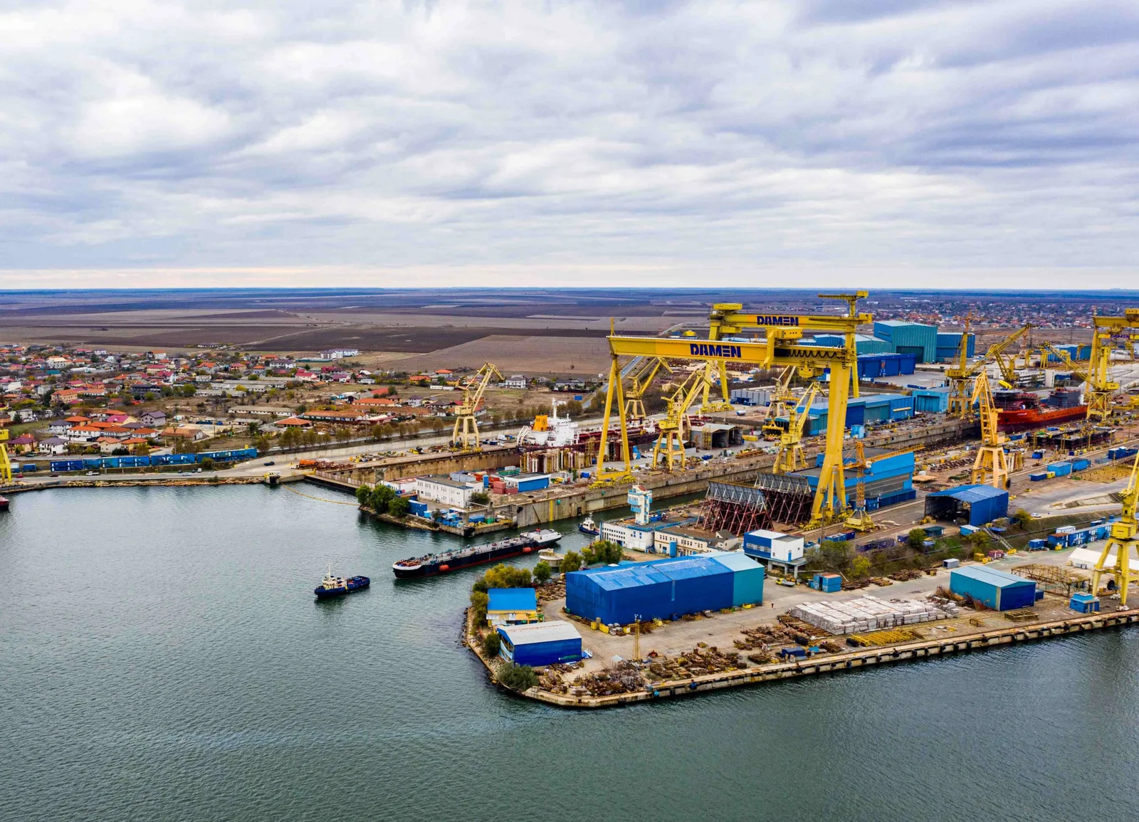 Șantierul naval Mangalia, loc de potențiale investiții în construcția de nave militare.