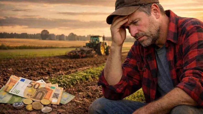 Fermier îngrijorat de creșterea costurilor agricole în România.