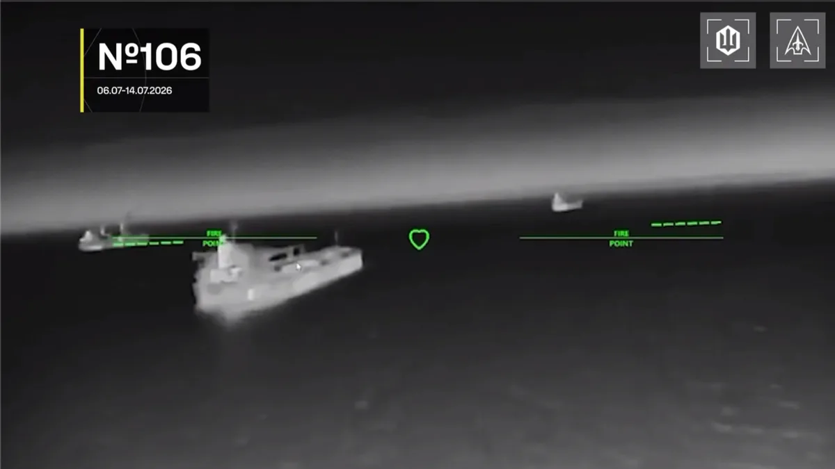 Nave rusești vizate de atacuri cu drone în Marea Azov, în noaptea de 14 iulie.