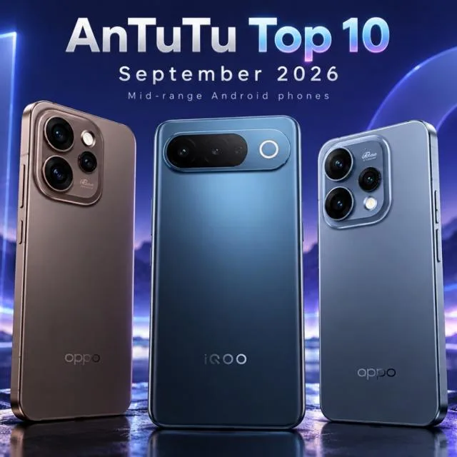 Top telefoane midrange din septembrie, cu MediaTek pe primele locuri.