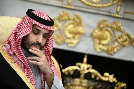 Mohammed bin Salman discutând despre tensiunile din Orientul Mijlociu.