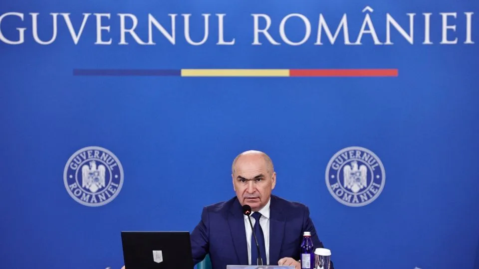 Sorin Grindeanu la o conferință de presă despre guvernare.