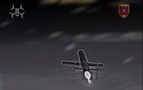 Interceptorul STING S în acțiune, doborând o dronă rusească.