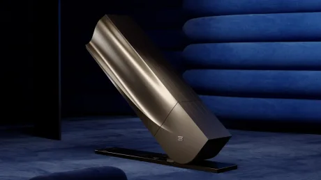 Televizor pliabil de lux, design sculptural inspirat de Bugatti.