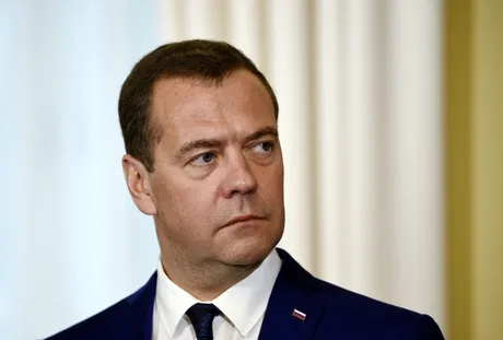 Dmitri Medvedev discută despre sancțiunile impuse Rusiei de către Occident.