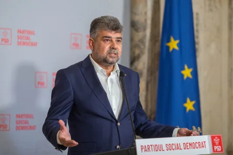 Marcel Ciolacu discutând despre întâlnirea cu Ionel Arsene, condamnat la închisoare.
