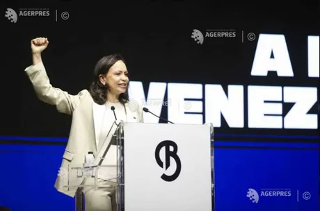 Maria Corina Machado susține libertatea Venezuelei la un eveniment important.