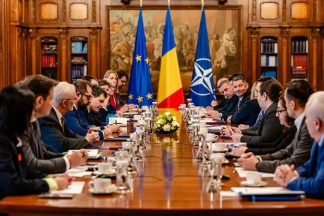 Discuții oficiale între Nicușor Dan și lideri europeni.