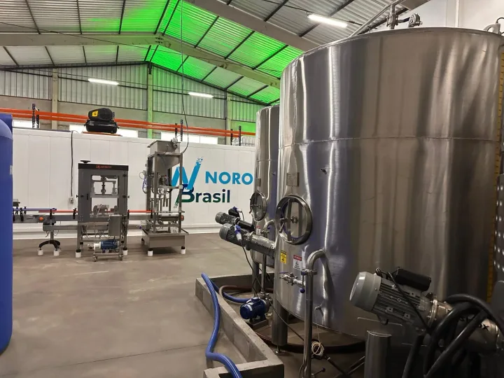Instalație modernă de producție a fertilizatorilor în Norofert Brasil.