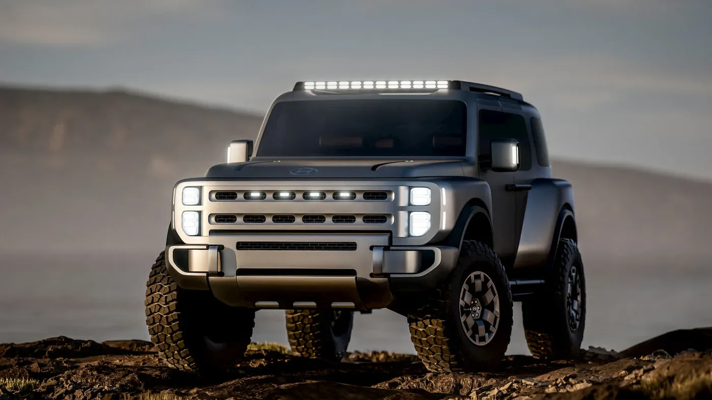 Conceptul Boulder de la Hyundai, un SUV robust pentru teren accidentat.