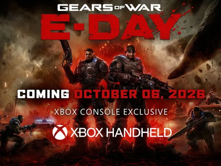 Logo-ul Xbox Handheld pe pagina jocului Gears of War: E-Day