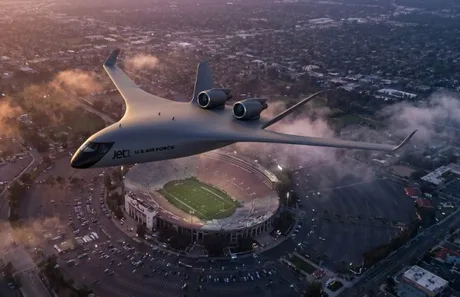 Aeronava Jet1 în zbor, cu un design inovator și motoare eficiente.