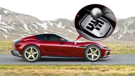 Ferrari 12Cilindri Manuale oferă senzația unei transmisii manuale moderne.