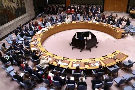 Reuniune a Consiliului de Securitate al ONU cu reprezentanți ucraineni.