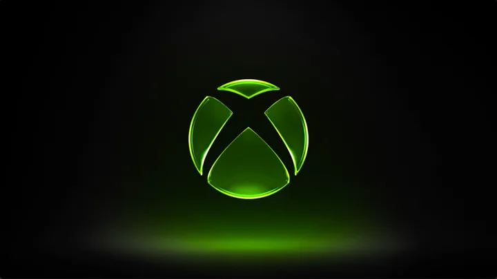 Logo-ul Xbox pe fundal negru, simbolizând brandul de console.