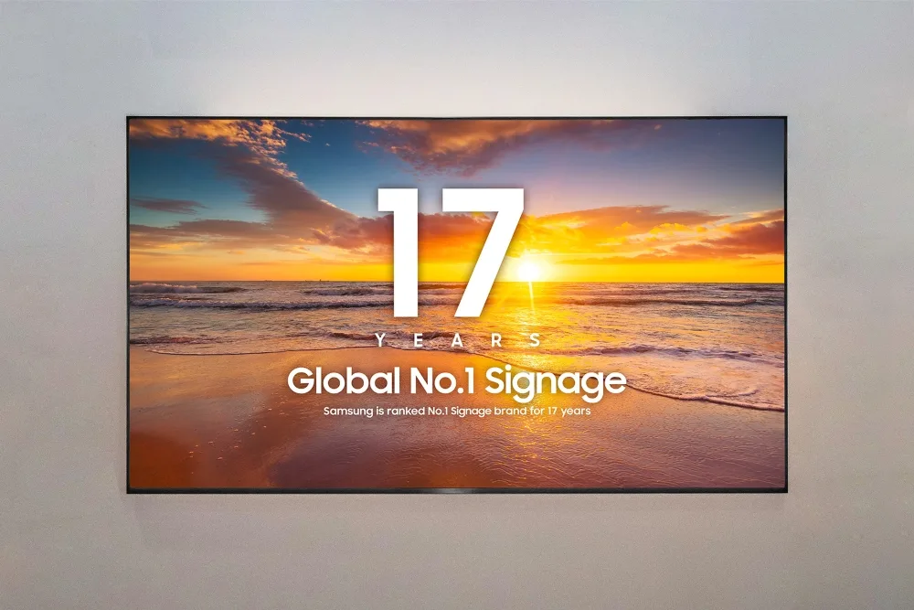 Samsung sărbătorește 17 ani de leadership în semnalistica digitală.