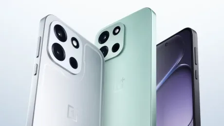 Două telefoane OnePlus cu design modern și camere multiple.