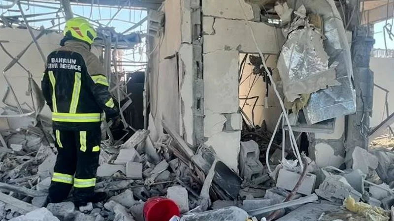 Deteriorări semnificative la o structură din Bahrain după atacuri recente.