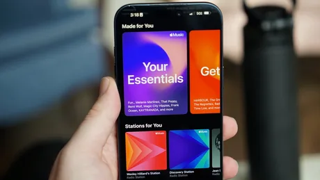 Ecranul Apple Music cu recomandări personalizate pentru utilizatori.