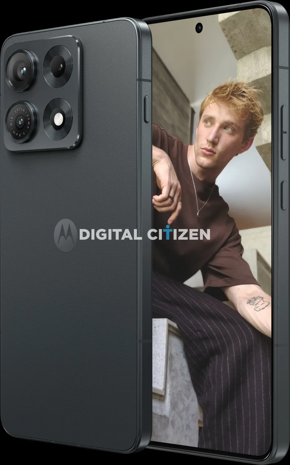 Motorola Edge 70 Max cu design modern și cameră avansată.