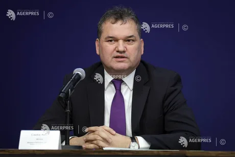 Cseke Attila vorbește la conferința de închidere a Săptămânii Protecției Civile.