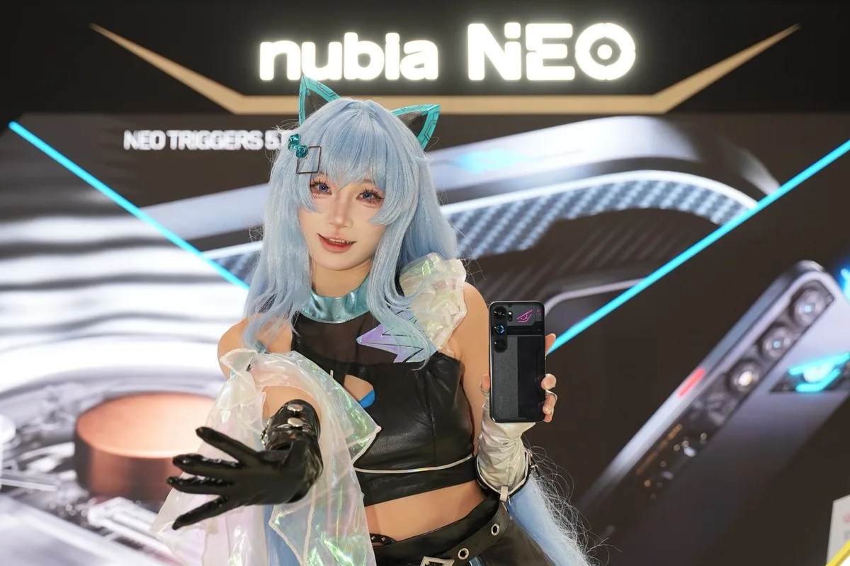 Prezentare a smartphone-ului nubia Neo 5 GT la MWC 2026.