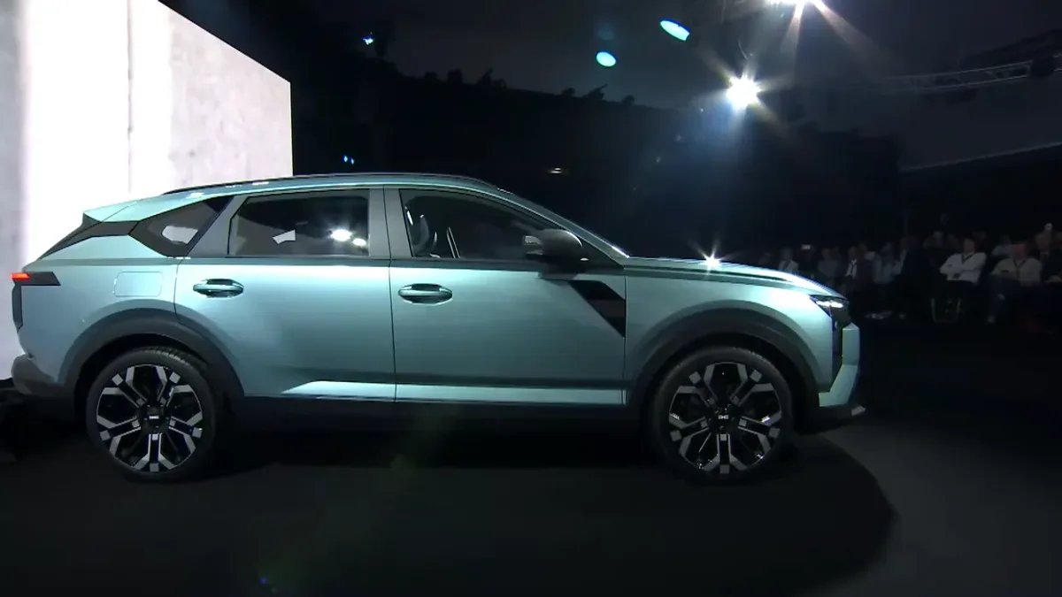 Dacia Striker prezentat la conferința Renault futuREady, cu un design modern.